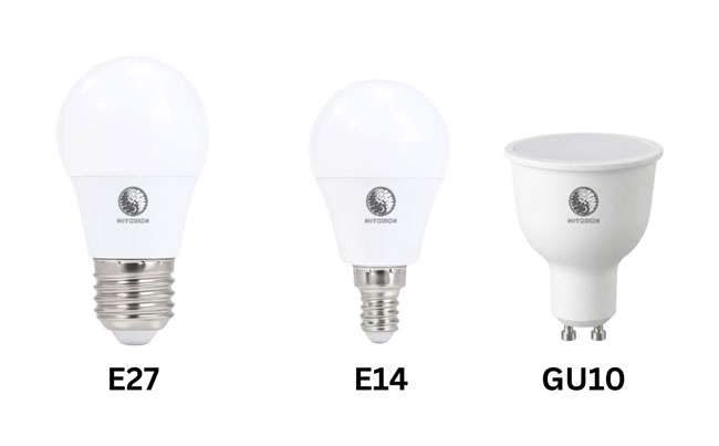 E27 vs. E14 vs. GU10