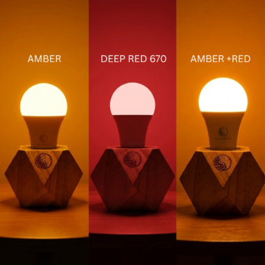 Deep red 670nm amber blue light free